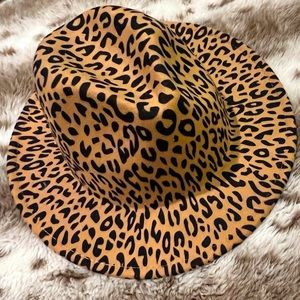 Cheetah Print Fedora